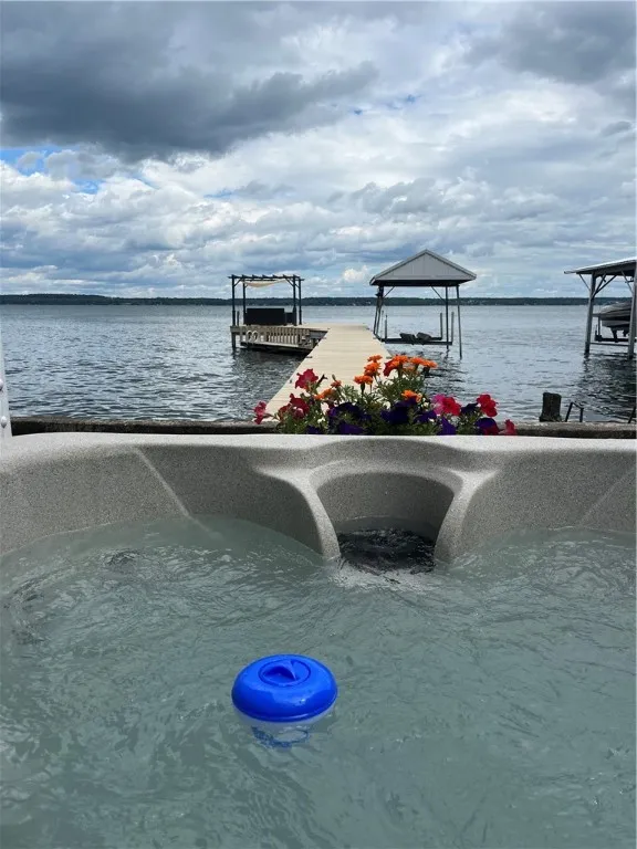 The view from the hot tub.
