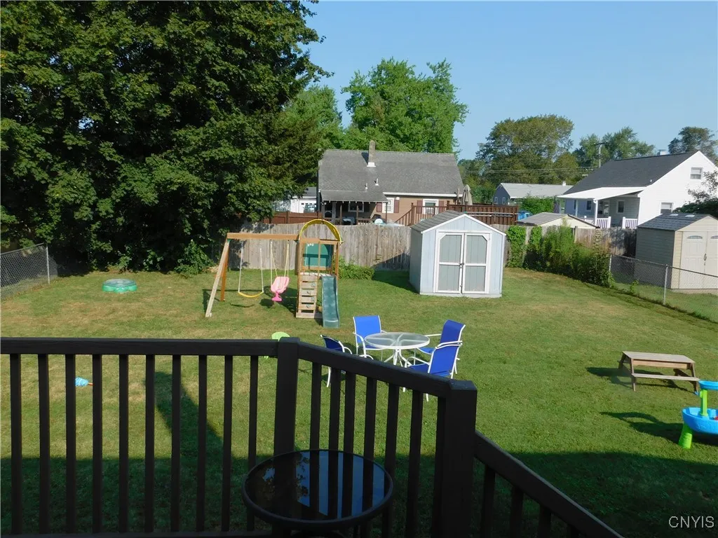 Looking out from the kitchen