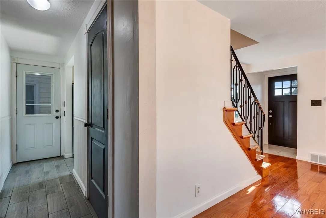 Hallway to side door