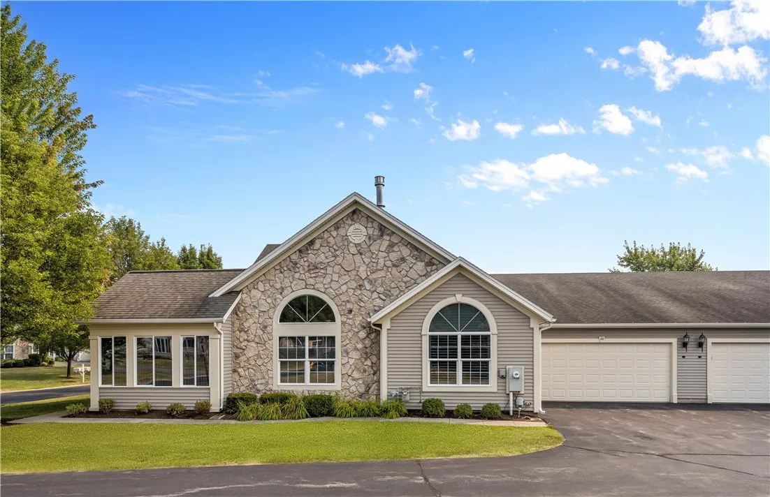 Side entrance with 2 car garage