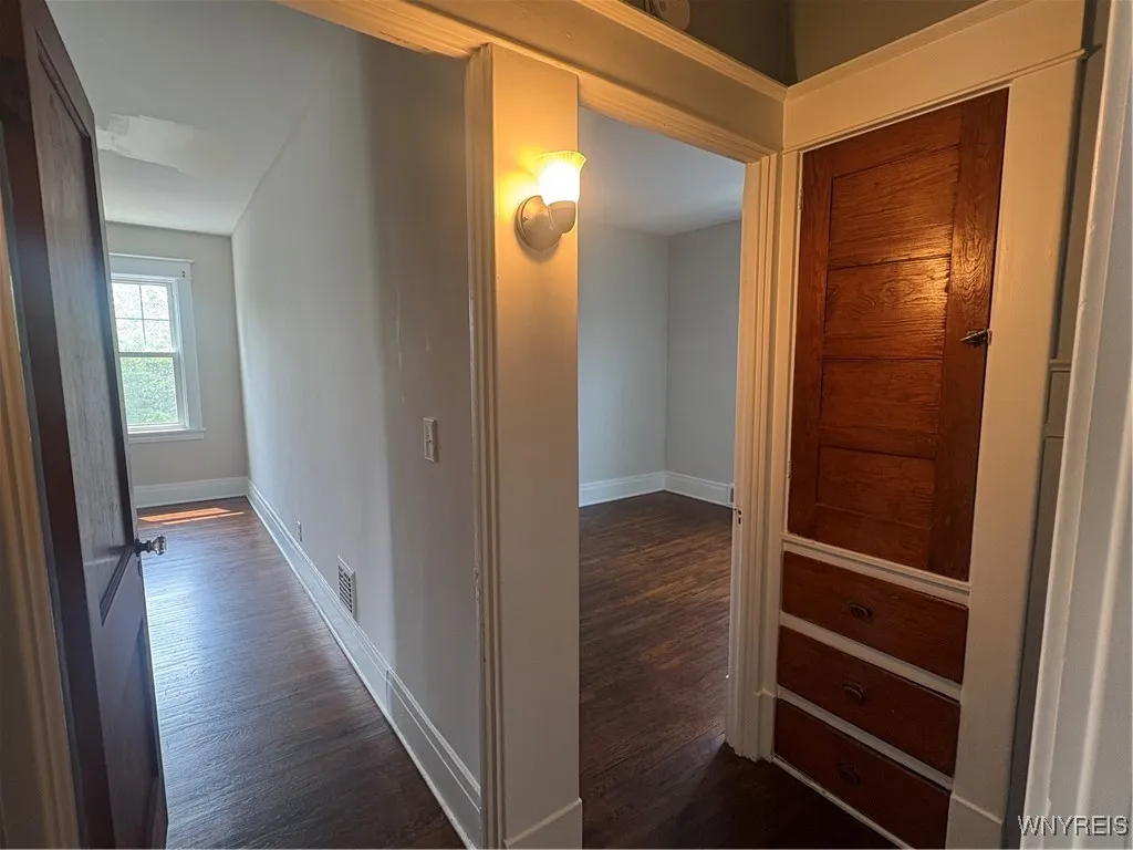 Hallway with built ins