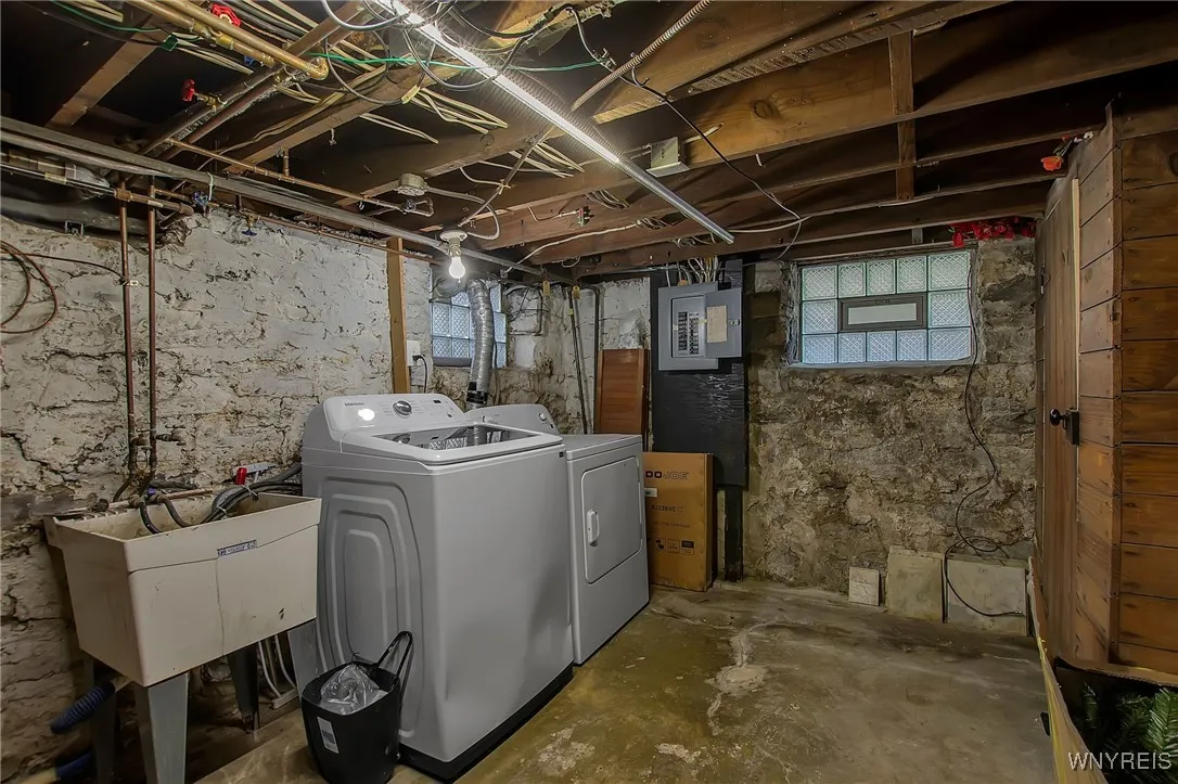 Right side unit private basement