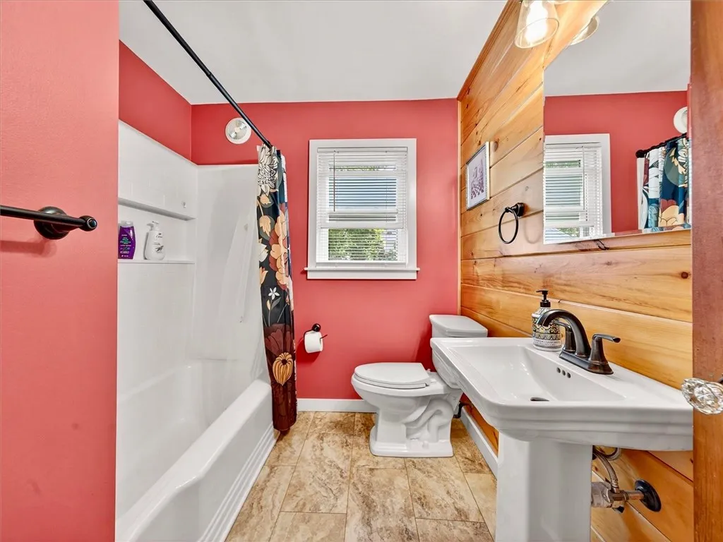 Updated full bathroom on the first floor