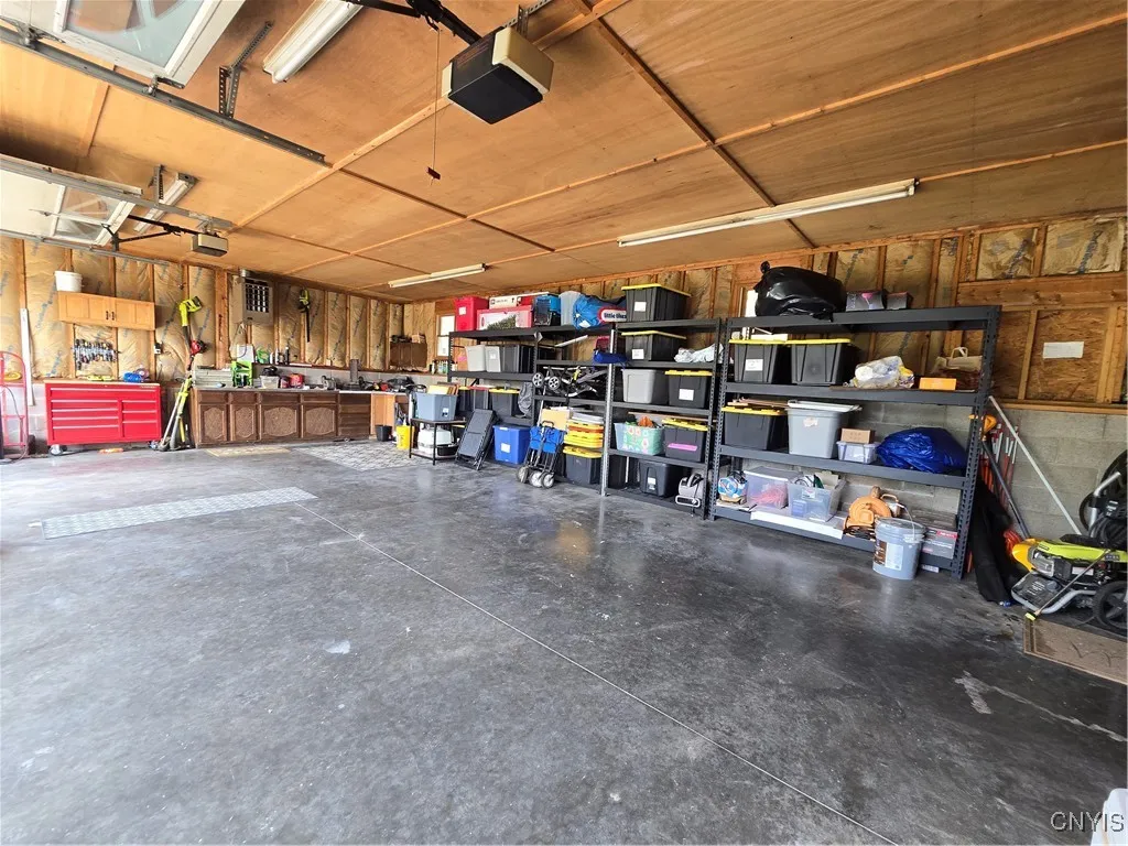 This is a close up view of just the back garage--as you can see..they are oversized and offer plenty of space for storage, working, building and anything else you can think of!