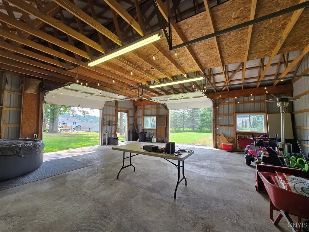 Opening the overhead doors gives a greater appreciation of the magnitude and also of the gorgeous grounds you're surrounded by.