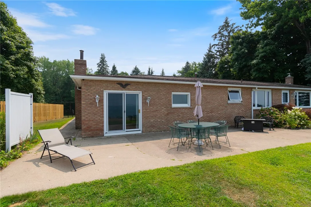 The rear patio - imagine all the entertaining you can do here!