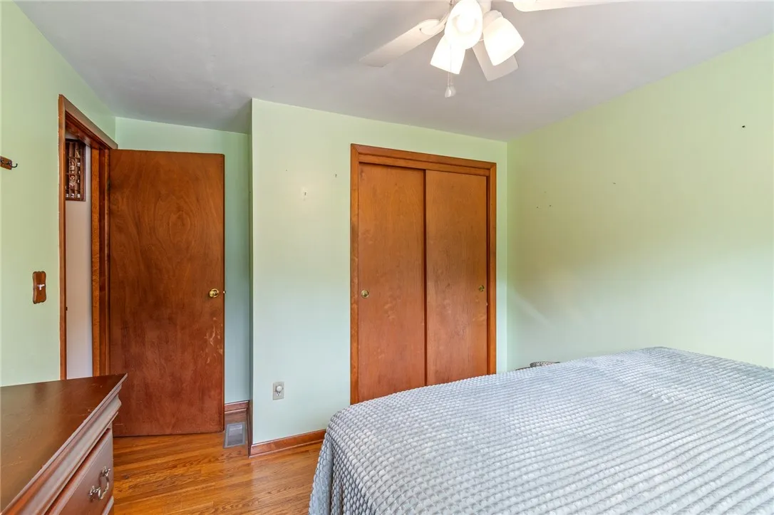 One of three bedrooms - all have hardwood floors!