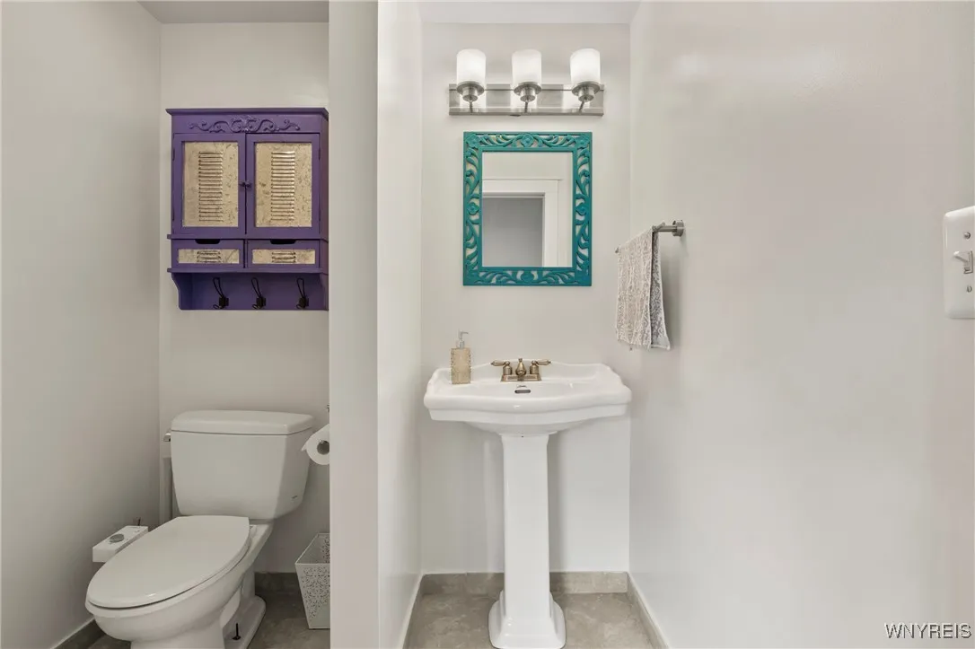 second floor half bath with pocket door second floor half bath with pocket door