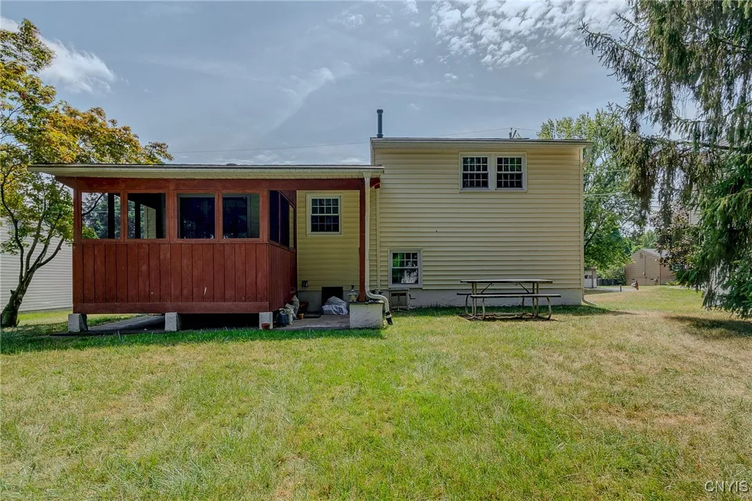 Backyard with 3 Season Room