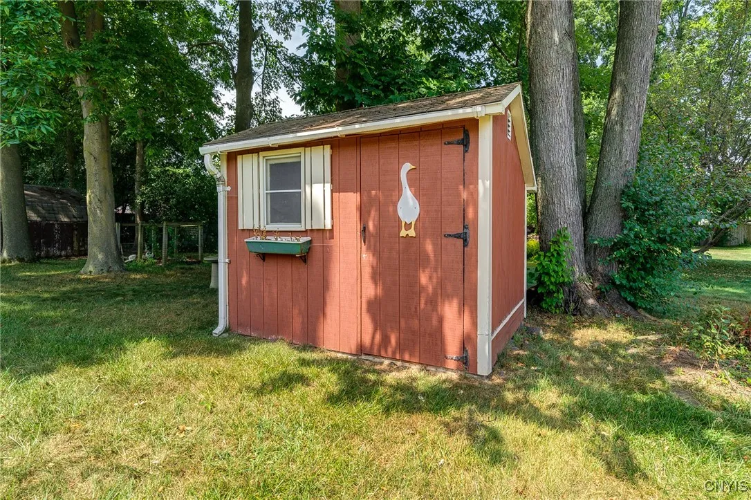 Shed is great for extra storage