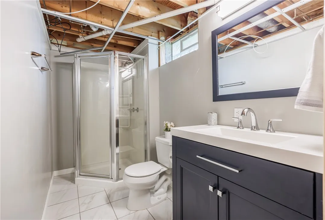 FULL BATH IN BASEMENT