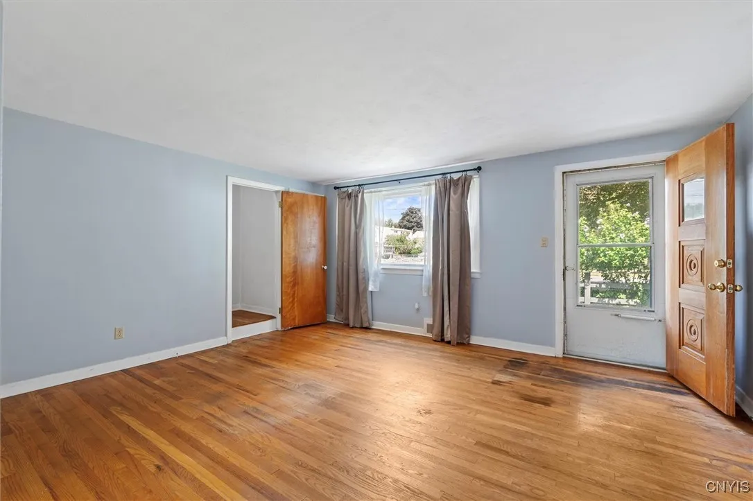 Hardwood floors throughout