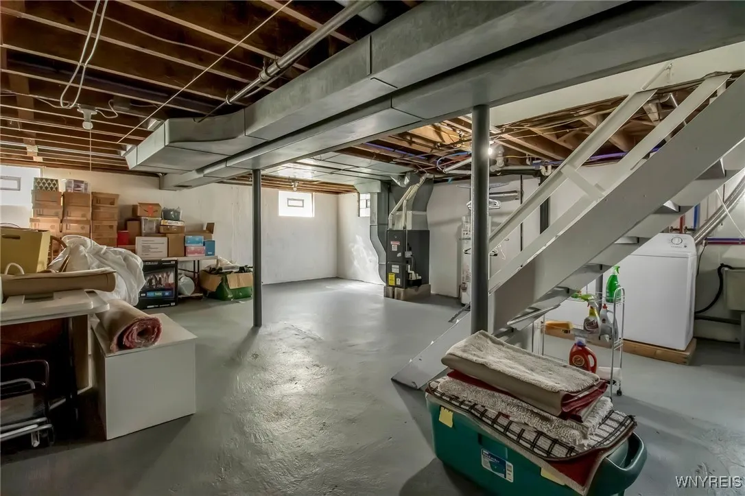 large, clean basement