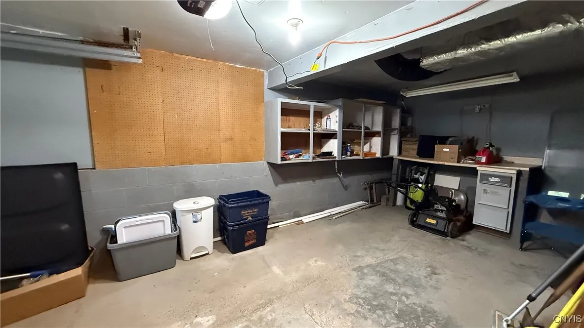 Garage shop area