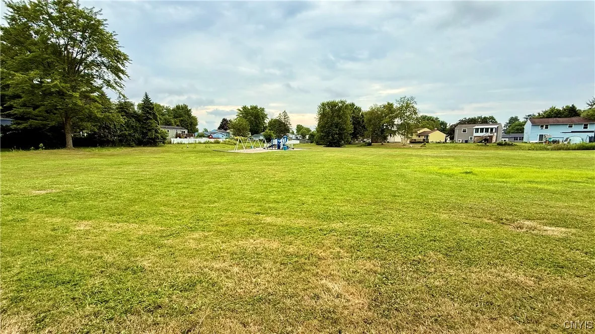 Town park just steps behind the back gate