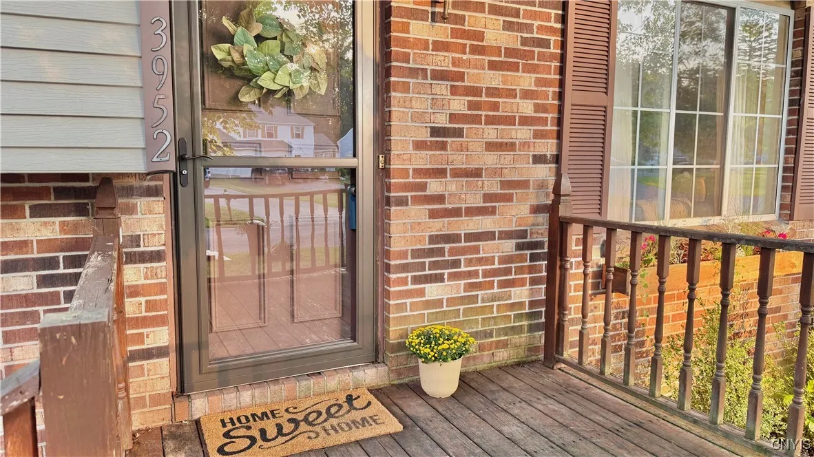 Welcome home! This storm door was recently replaced