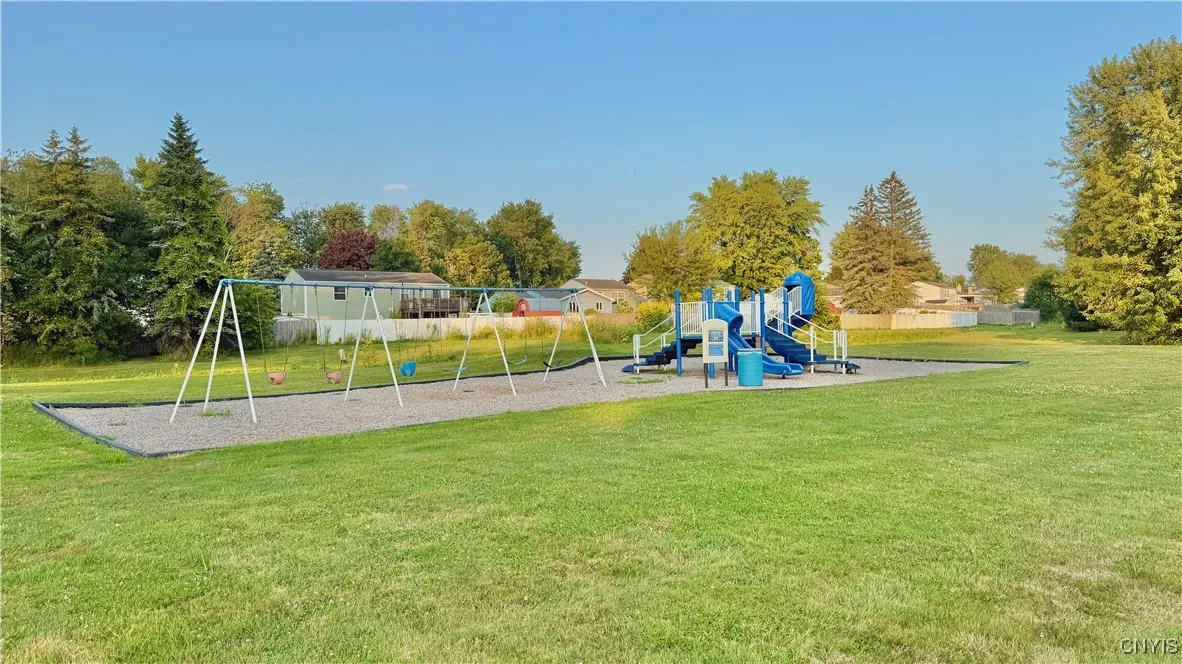 Town park just steps behind the back gate