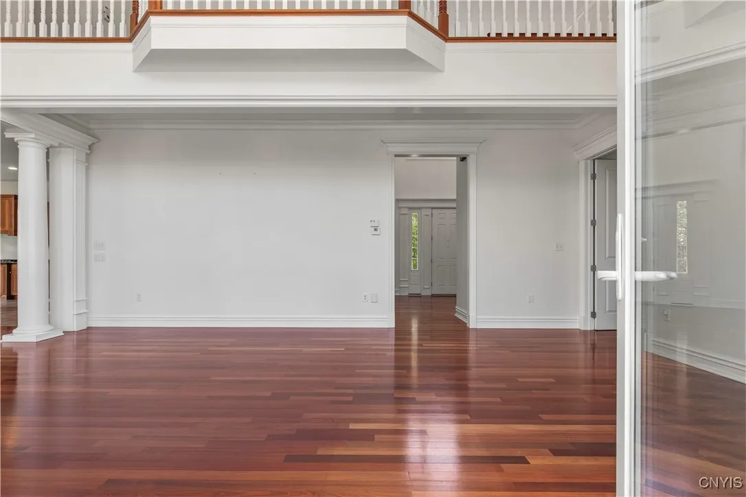 View from the paver patio into the family room.