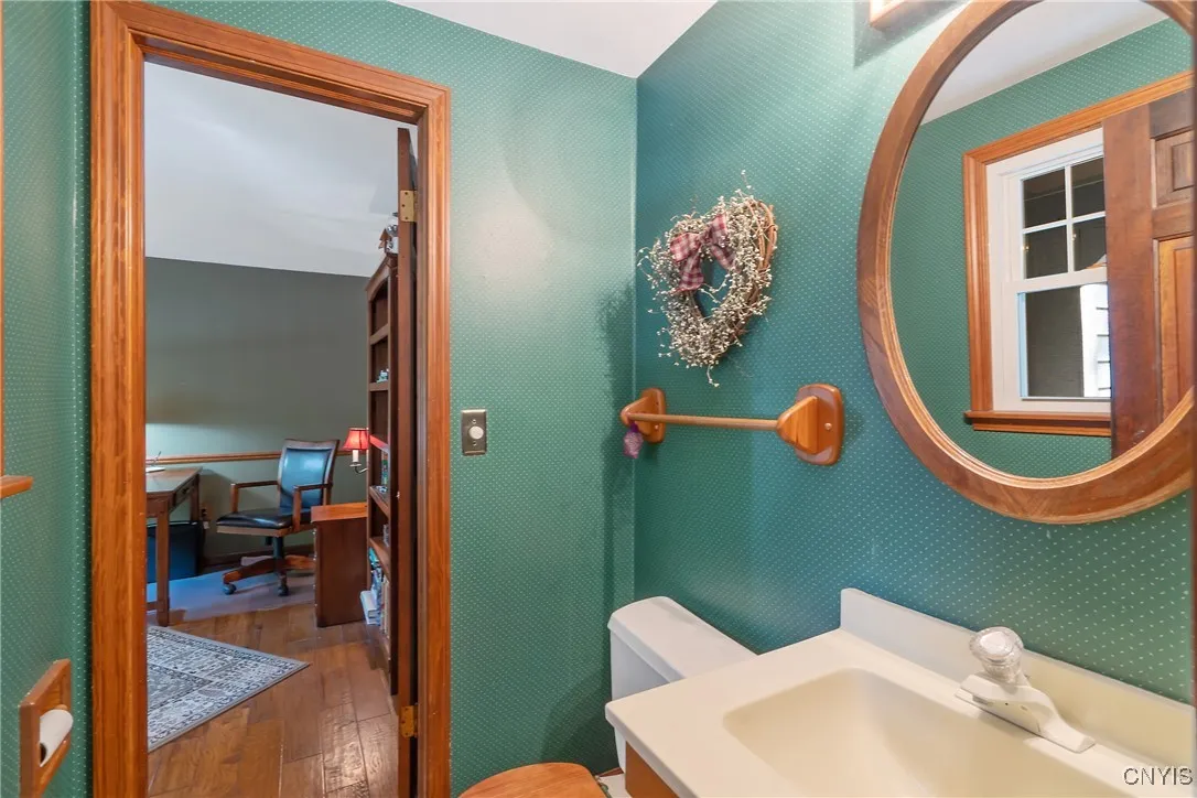First floor half bath
