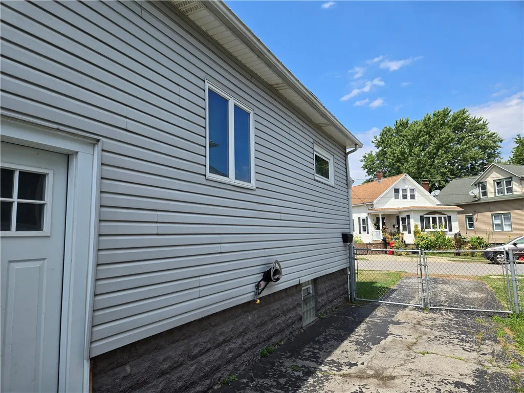 Side view of the exterior of the home.
