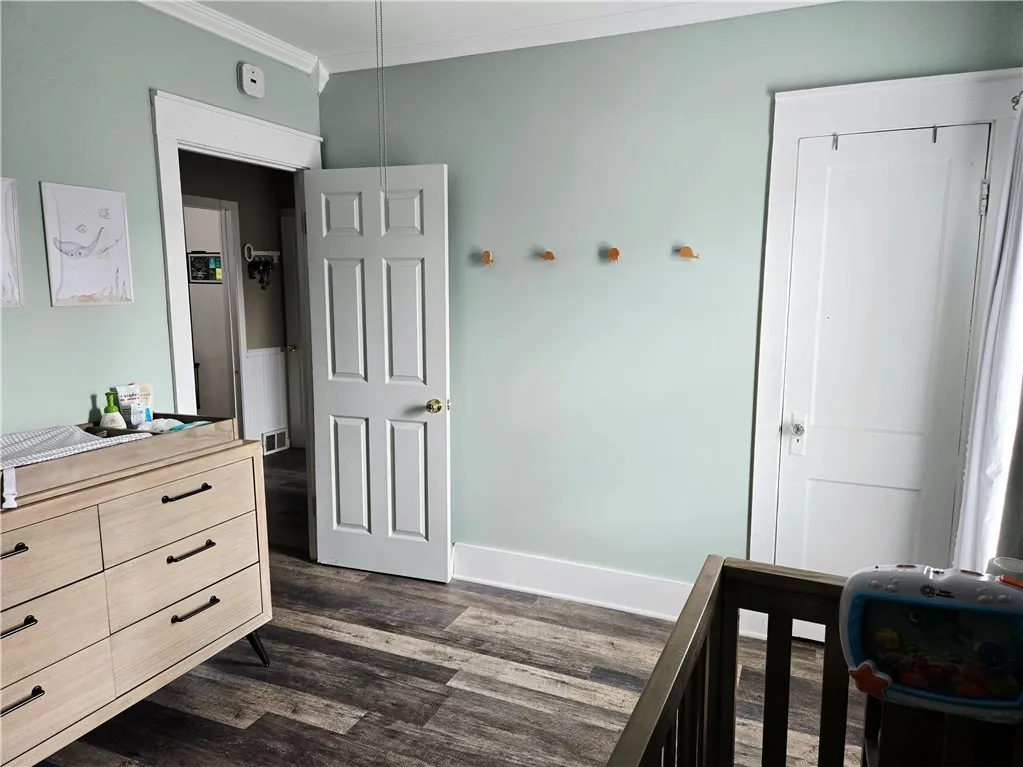 This bedroom also has a formal closet.