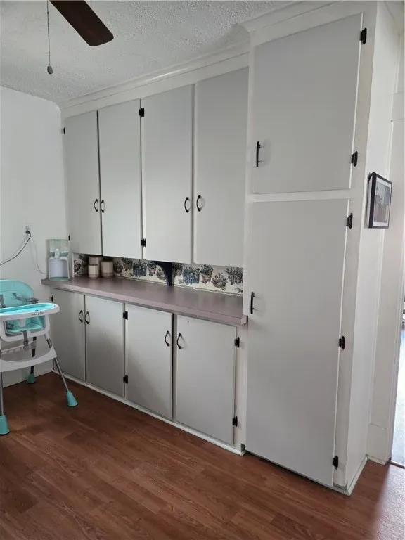 The kitchen also has ample storage.  Check out this wall of cupboards.