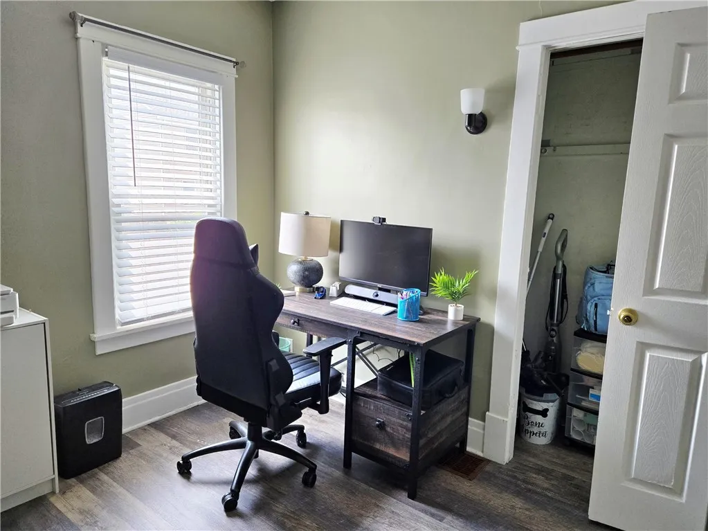 Currently being used as an office, we shall call this bedroom number one.