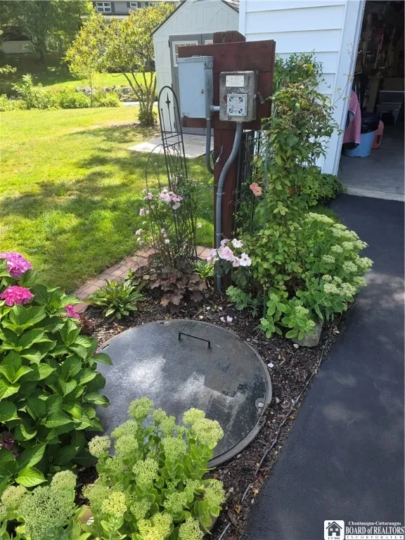 This is where the grinder pump is located for the sewer.