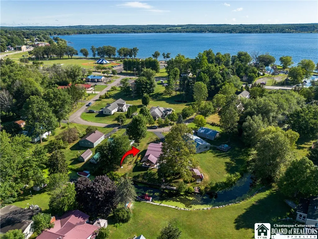 The property sits in a quiet neighborhood just across the street from Chautauqua Lake - easy access to the community and close to everything.