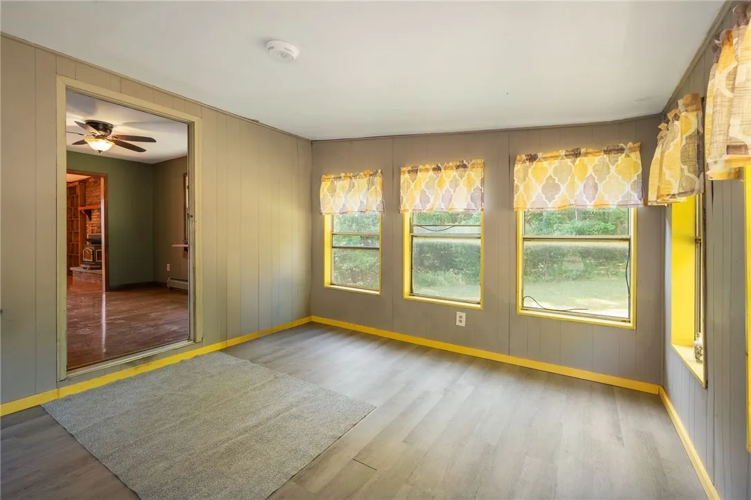 Enclosed Sun Porch, off kitchen-dining room.