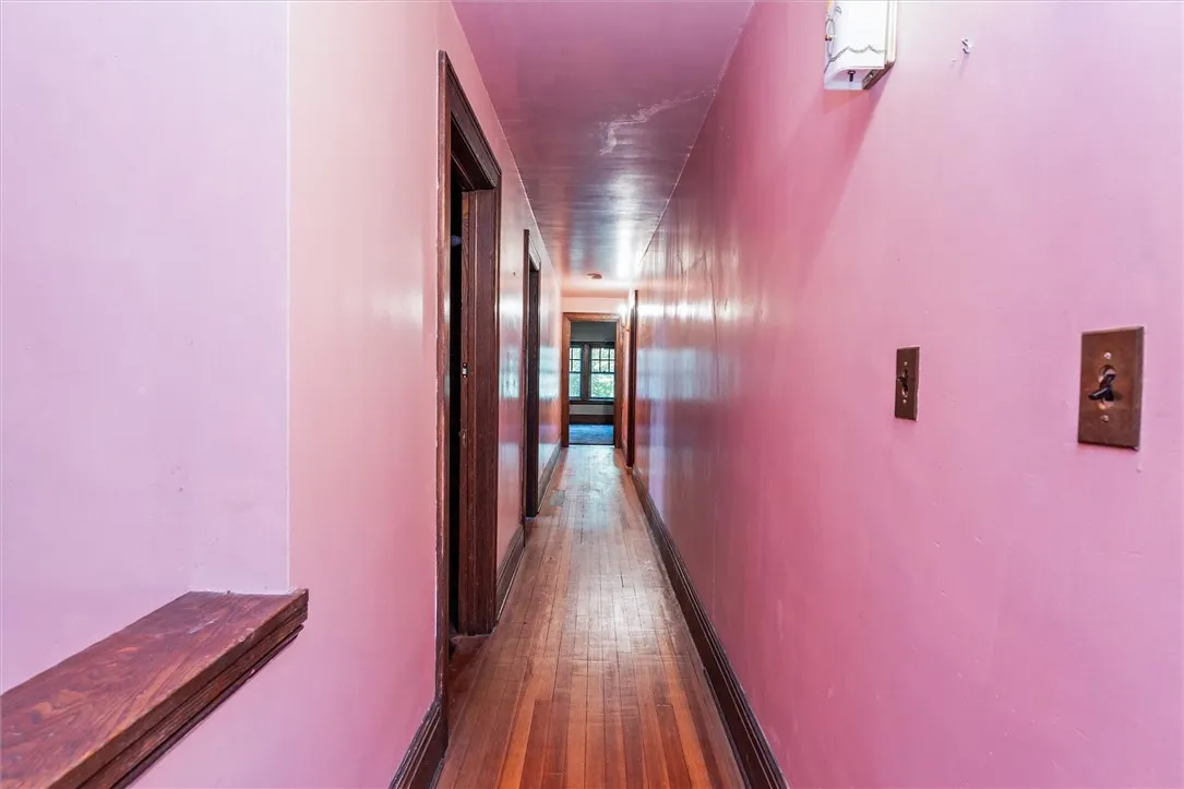 Hallway in attic area