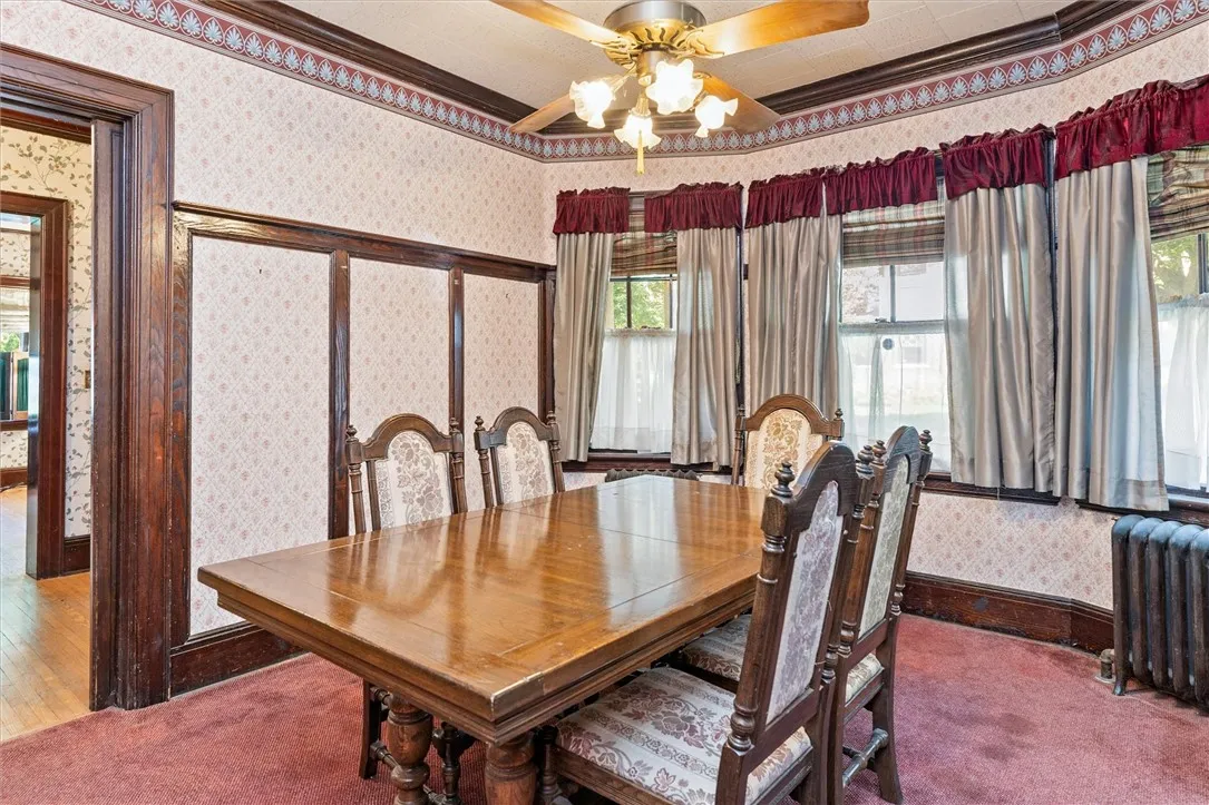 Formal Dining Room with pocket door