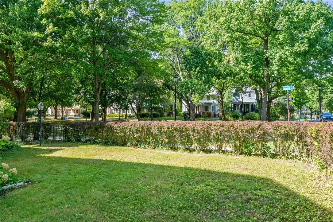 Partially fenced yard