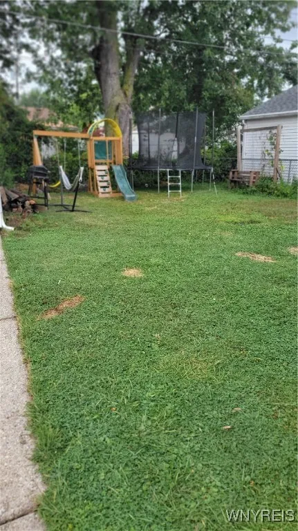 Large backyard