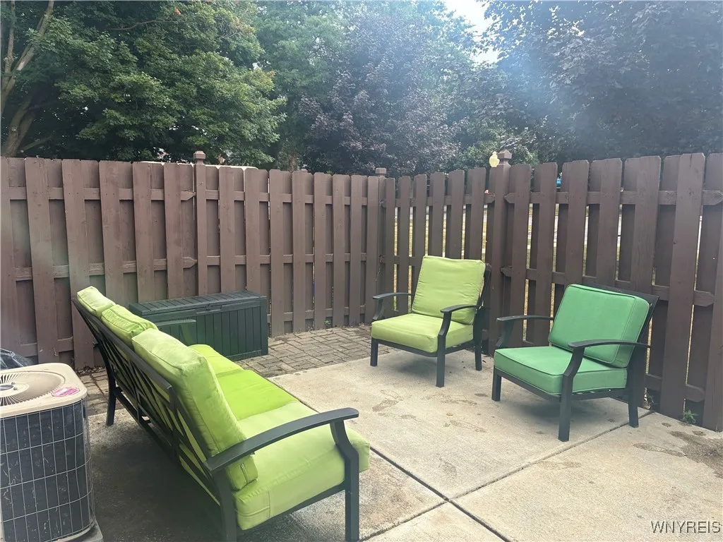 Private rear patio