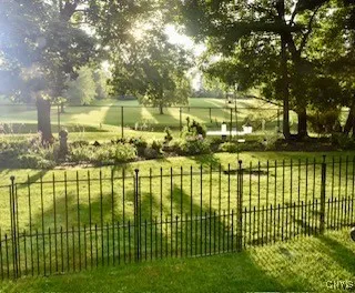 View of backyard overlooking the golf course