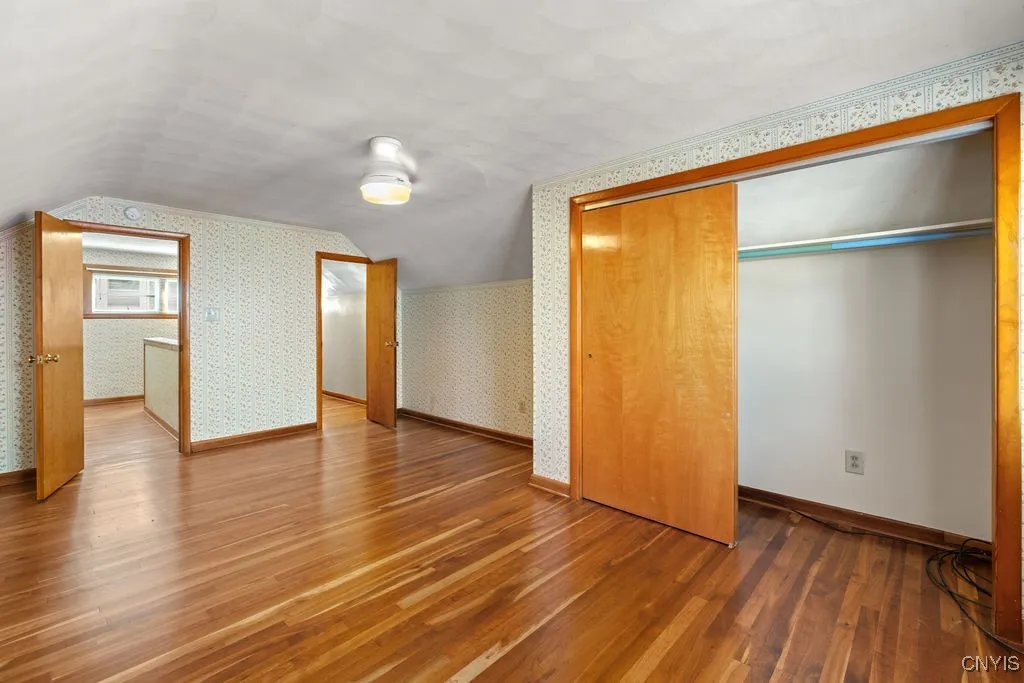 3rd Bedroom overlooking Huge Closet, Hallway Closet and Possible Office