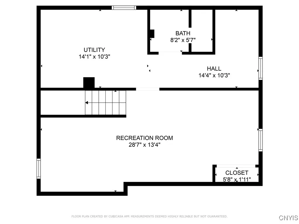 Partially Finished Basement