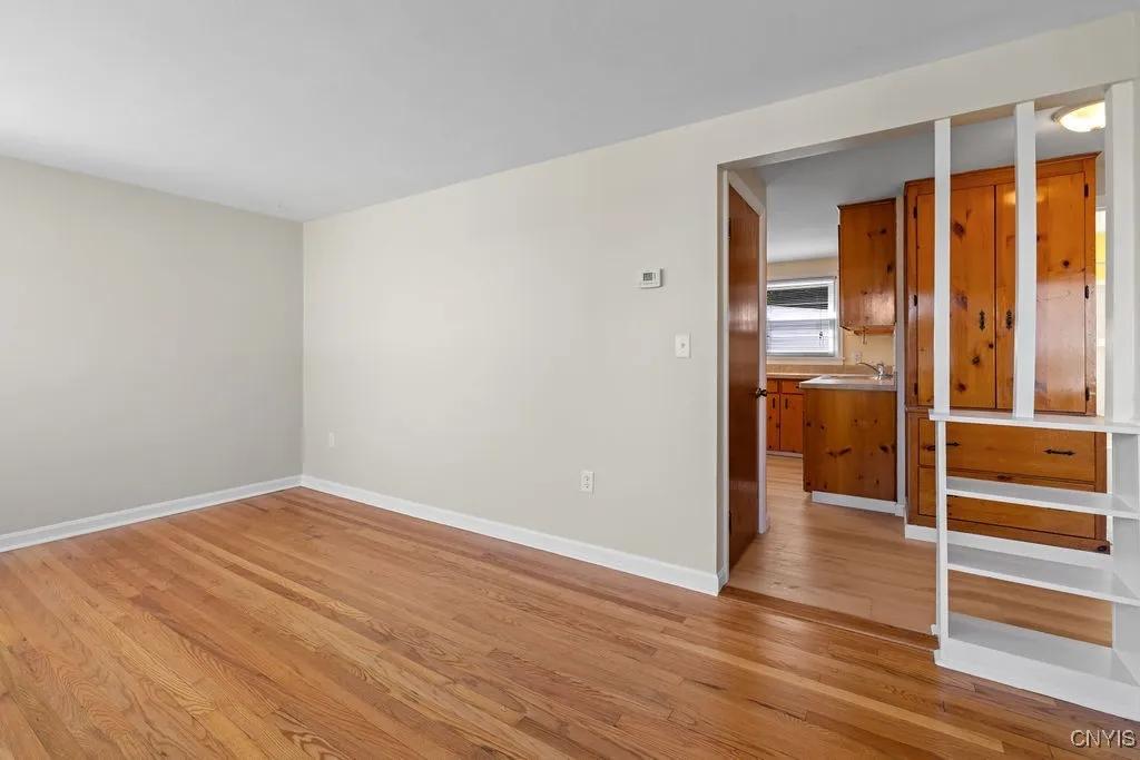 Living Room Overlooking Hallway and Kitchen