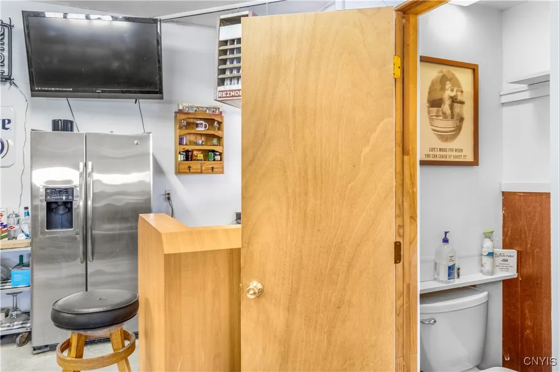 garage kitchen area