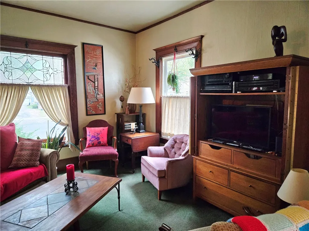 The formal living room is just off the Foyer