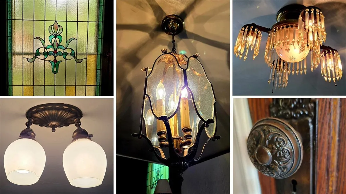 Just a few of the many original treasures around this home.