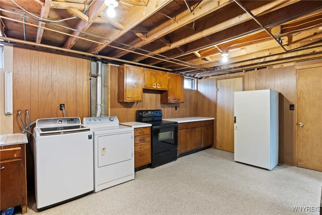 plenty of basement storage