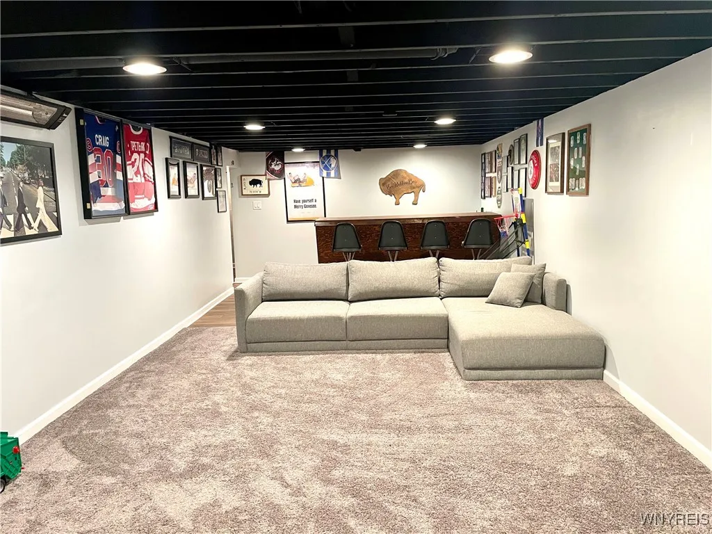 Basement rec room