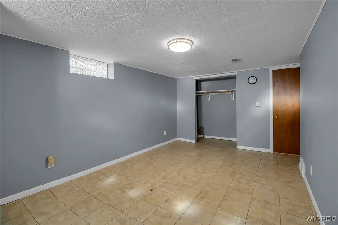 Finished room in basement