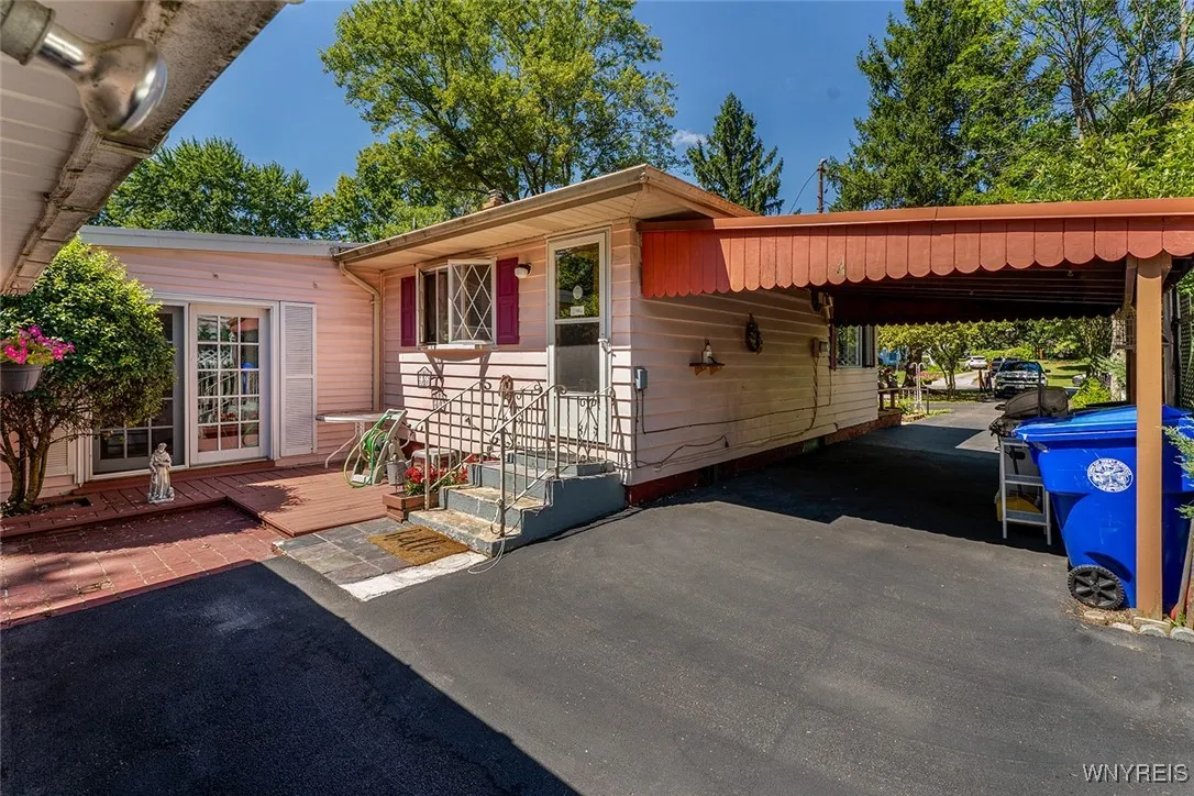Back Entrance and Carport