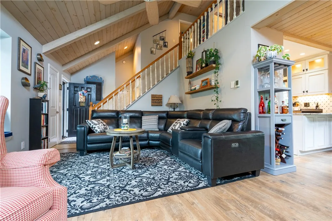 Living room is spacious and open!