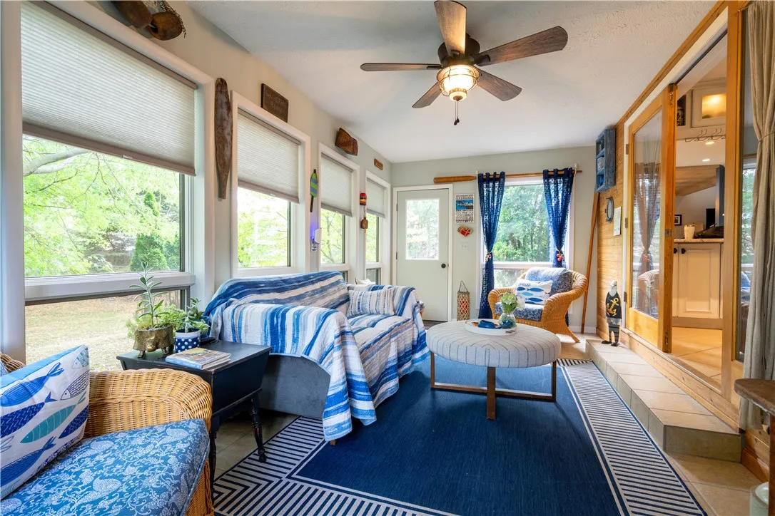 You'll love this porch area that's heated! Access to rear yard and rear deck