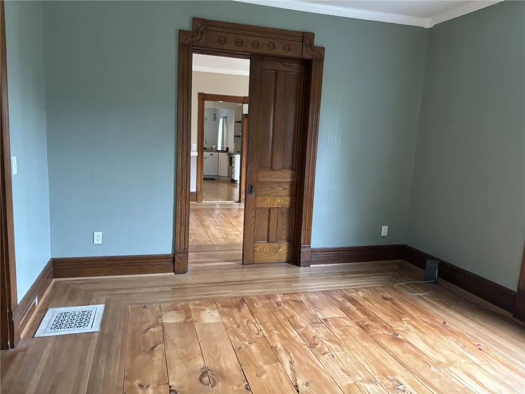 pocket door from formal living room to formal dining room