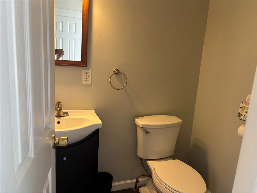 1/2 bath off back entry